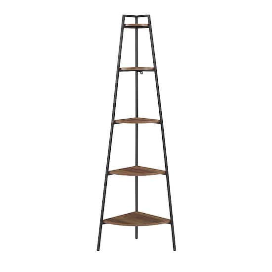 Corner metal bookshelf deals