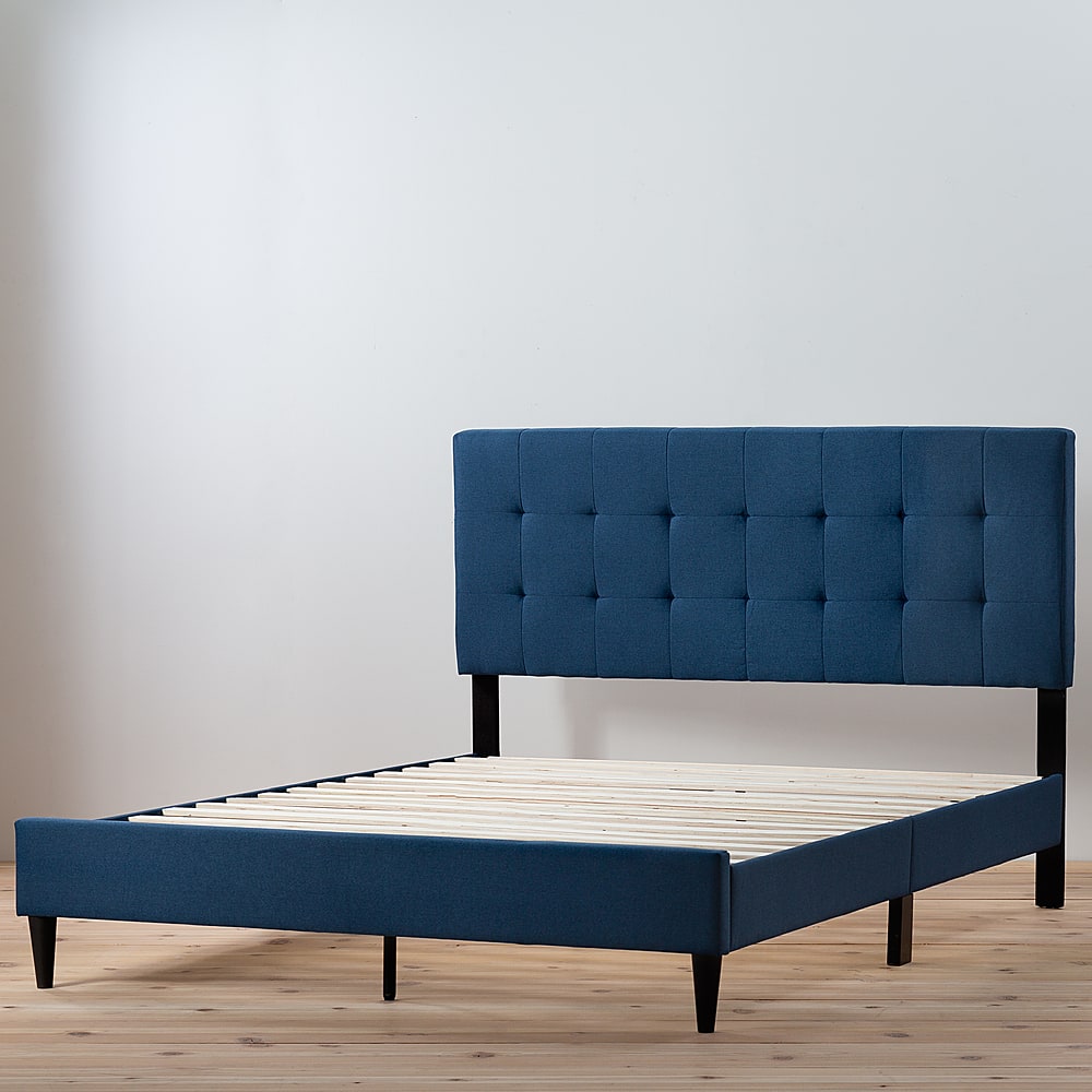 Best Buy: Brookside Tara Square Tufted Upholstered Full Bed BS0005UBDFFCO