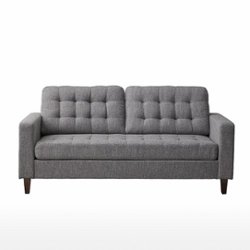 Brookside - Brynn 76" Upholstered Sofa - Ligth Gray - Front_Zoom