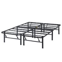 Lucid Comfort Collection Full Metal Bed Frame - Front_Zoom