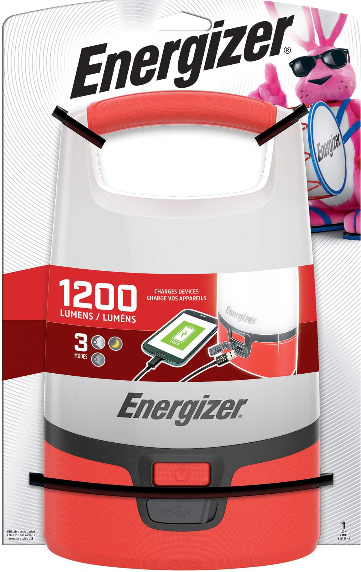 Front. Energizer - Area Lantern - red.