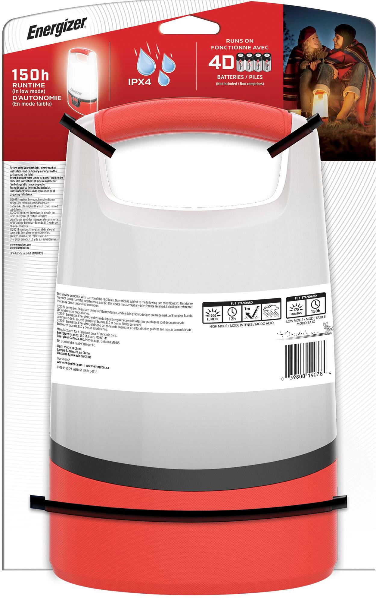Alt View 11. Energizer - Area Lantern - red.