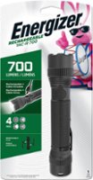 Energizer - TAC-R 700 Rechargeable Flashlight with Micro-USB Charging Cable - Black - Front_Zoom