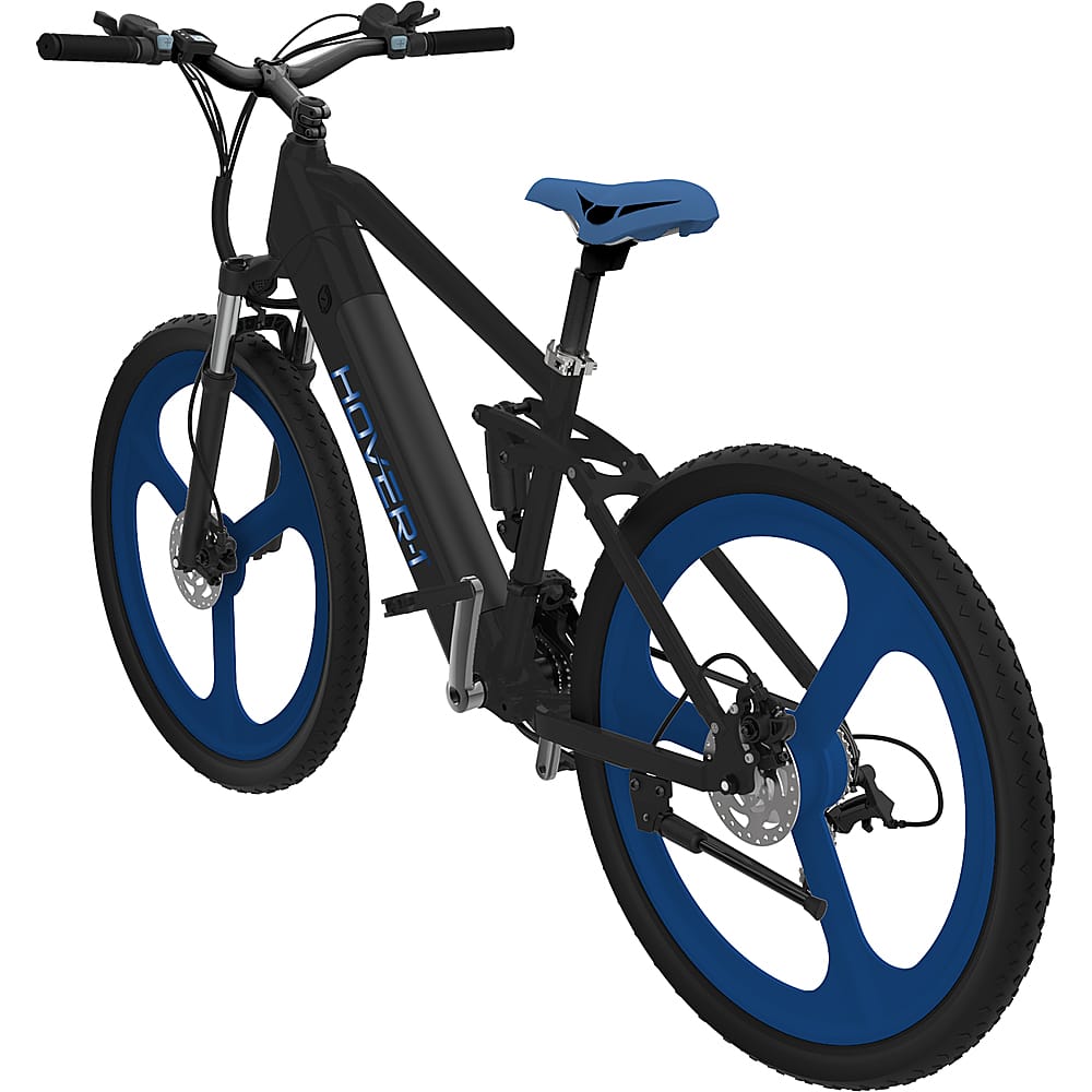 Angle View: Hover-1 - Instinct eBike 40 miles Max Range and 15 mph Max Speed with Pedal-Assist - Blue