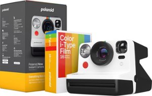 Polaroid - Now Instant Film Camera Bundle  Generation 2 - Black & White - Front_Zoom