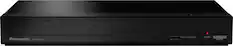 Front. Panasonic - 4K Ultra HD Dolby Atmos Audio DVD/CD/3D Blu-Ray Player, DP-UB154P-K - Black.