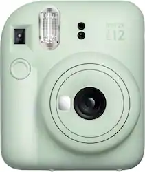 Fujifilm - instax mini 12 Instant Film Camera - Mint Green - Front_Zoom