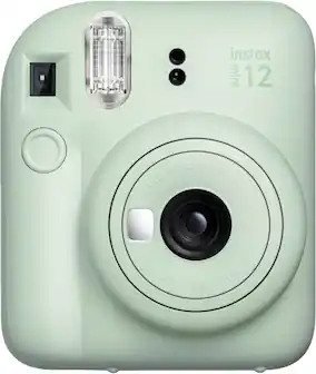 Front. Fujifilm - Instax Mini 12 Instant Film Camera - Green.