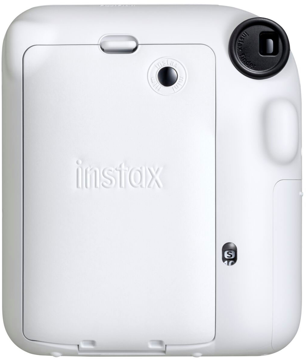 Back View: Fujifilm - Instax Mini 12 Instant Film Camera - White
