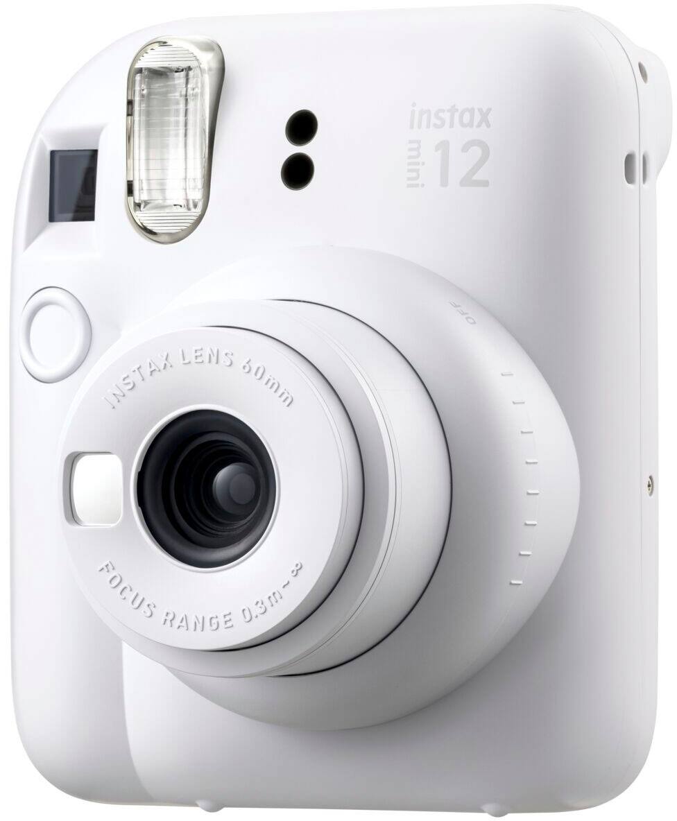 Angle. Fujifilm - Instax Mini 12 Instant Film Camera - White.