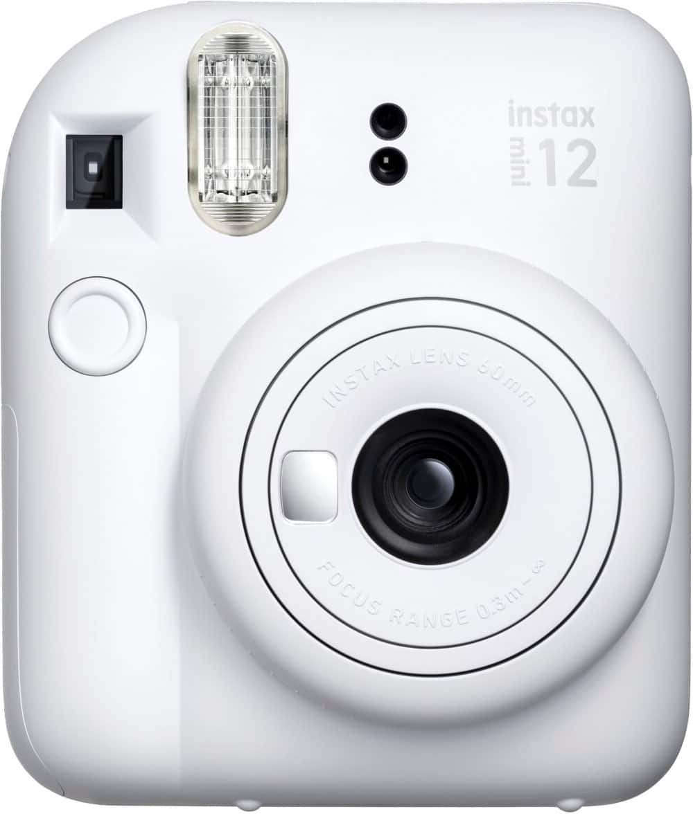 Front. Fujifilm - Instax Mini 12 Instant Film Camera - White.
