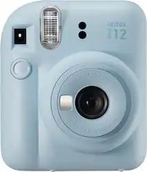 Fujifilm - instax mini 12 Instant Film Camera - Pastel Blue - Front_Zoom