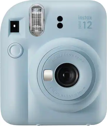 Front. Fujifilm - Instax Mini 12 Instant Film Camera - Blue.