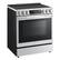 Angle. LG - 6.3 Cu. Ft. Slide-In Electric Induction True Convection Range with EasyClean and Air Fry - PrintProof Stainless Steel.