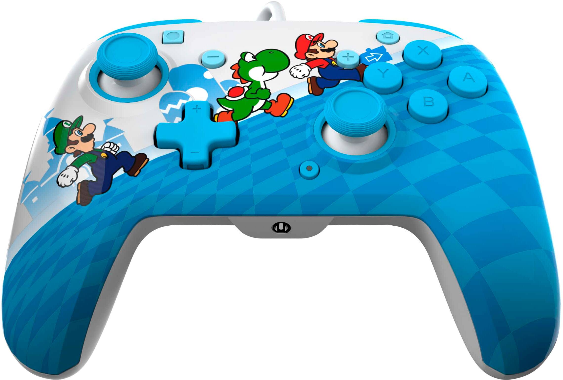 Angle. PDP - REMATCH Enhanced Wired Controller for Nintendo Switch, Nintendo Switch Lite, & Nintendo Switch - OLED Model - Mario Escape.