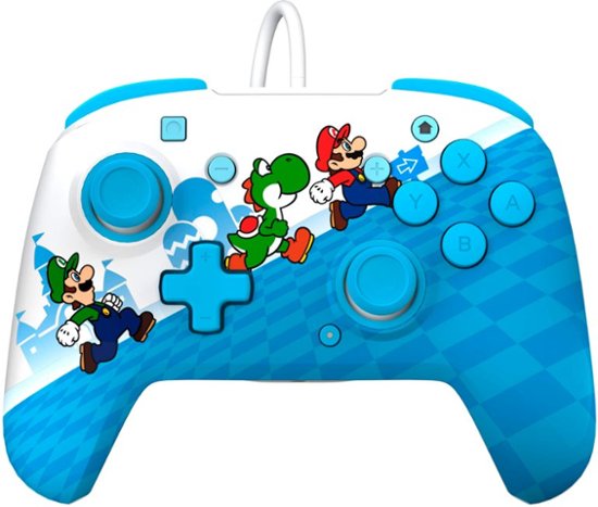 Front. PDP - REMATCH Enhanced Wired Controller for Nintendo Switch, Nintendo Switch Lite, & Nintendo Switch - OLED Model - Mario Escape.