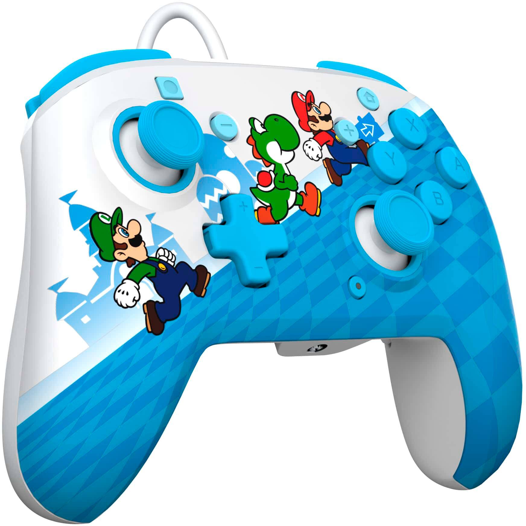 Alt View 11. PDP - REMATCH Enhanced Wired Controller for Nintendo Switch, Nintendo Switch Lite, & Nintendo Switch - OLED Model - Mario Escape.