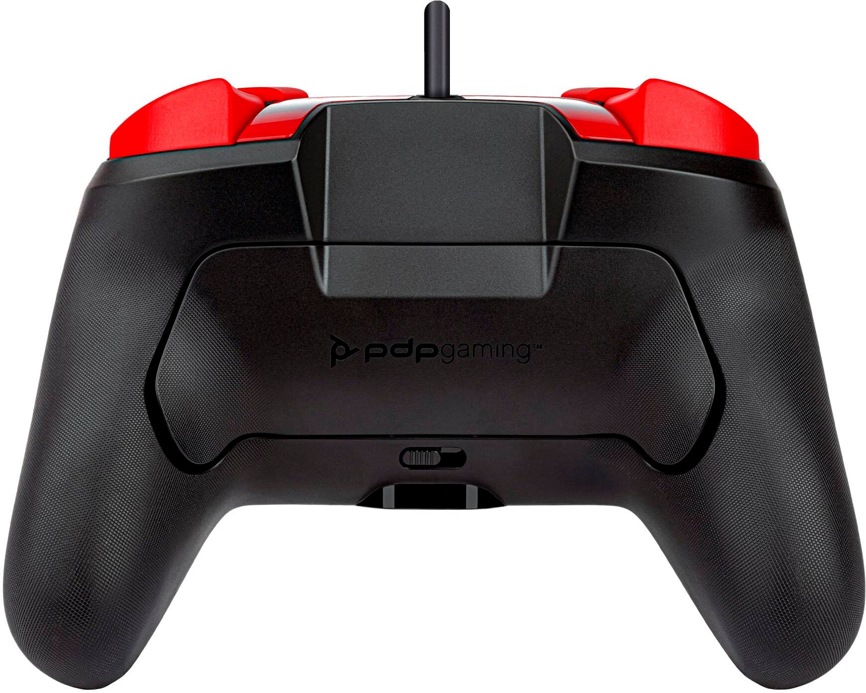 Back. PDP - REMATCH Enhanced Wired Controller for Nintendo Switch, Nintendo Switch Lite, & Nintendo Switch - OLED Model - Power Pose Mario.