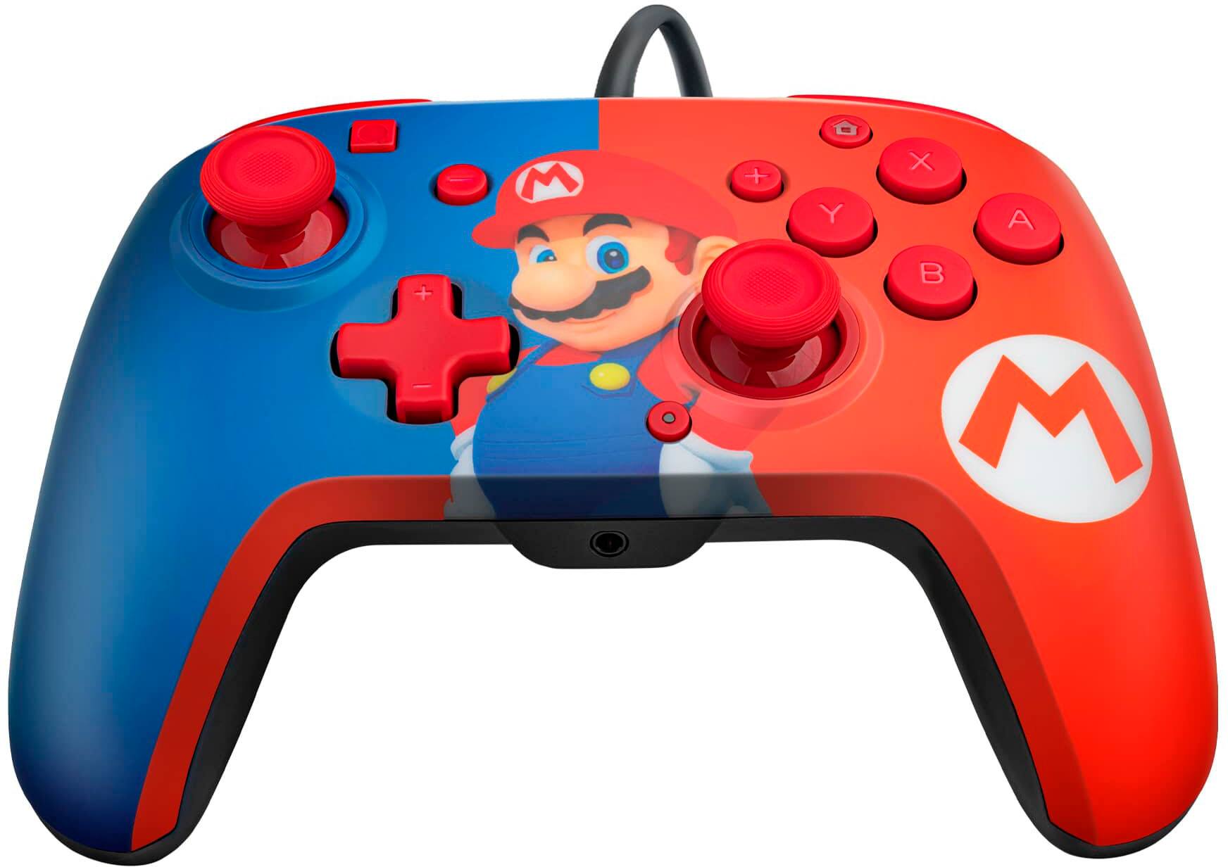 Angle. PDP - REMATCH Enhanced Wired Controller for Nintendo Switch, Nintendo Switch Lite, & Nintendo Switch - OLED Model - Power Pose Mario.