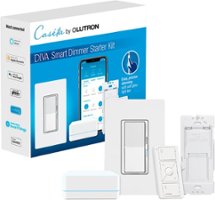 Lutron - Diva Smart Dimmer Switch Starter Kit - White - Front_Zoom
