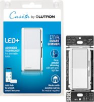 Lutron - Diva Smart Dimmer Switch - White - Front_Zoom