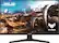 Front. ASUS - TUF Gaming 23.8" IPS FHD 1080P 165Hz 1ms FreeSync Premium Gaming Monitor (DisplayPort, HDMI) - Black.