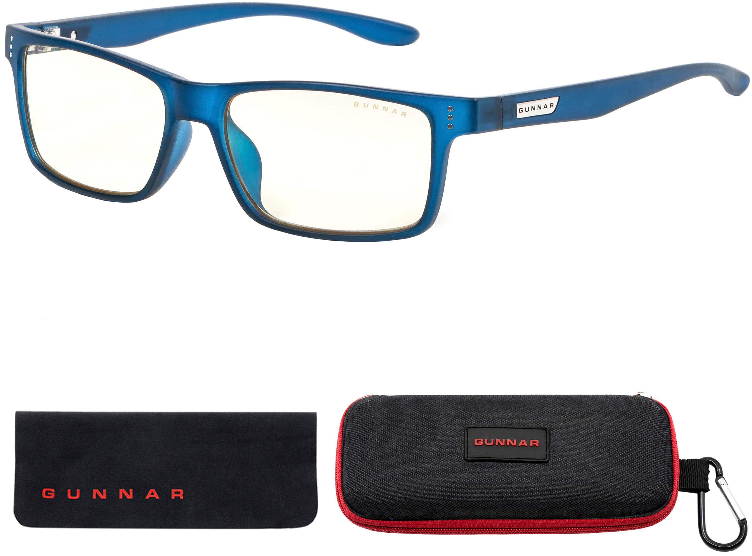 Front. GUNNAR - Blue Light Gaming & Computer Glasses - Cruz - Navy.