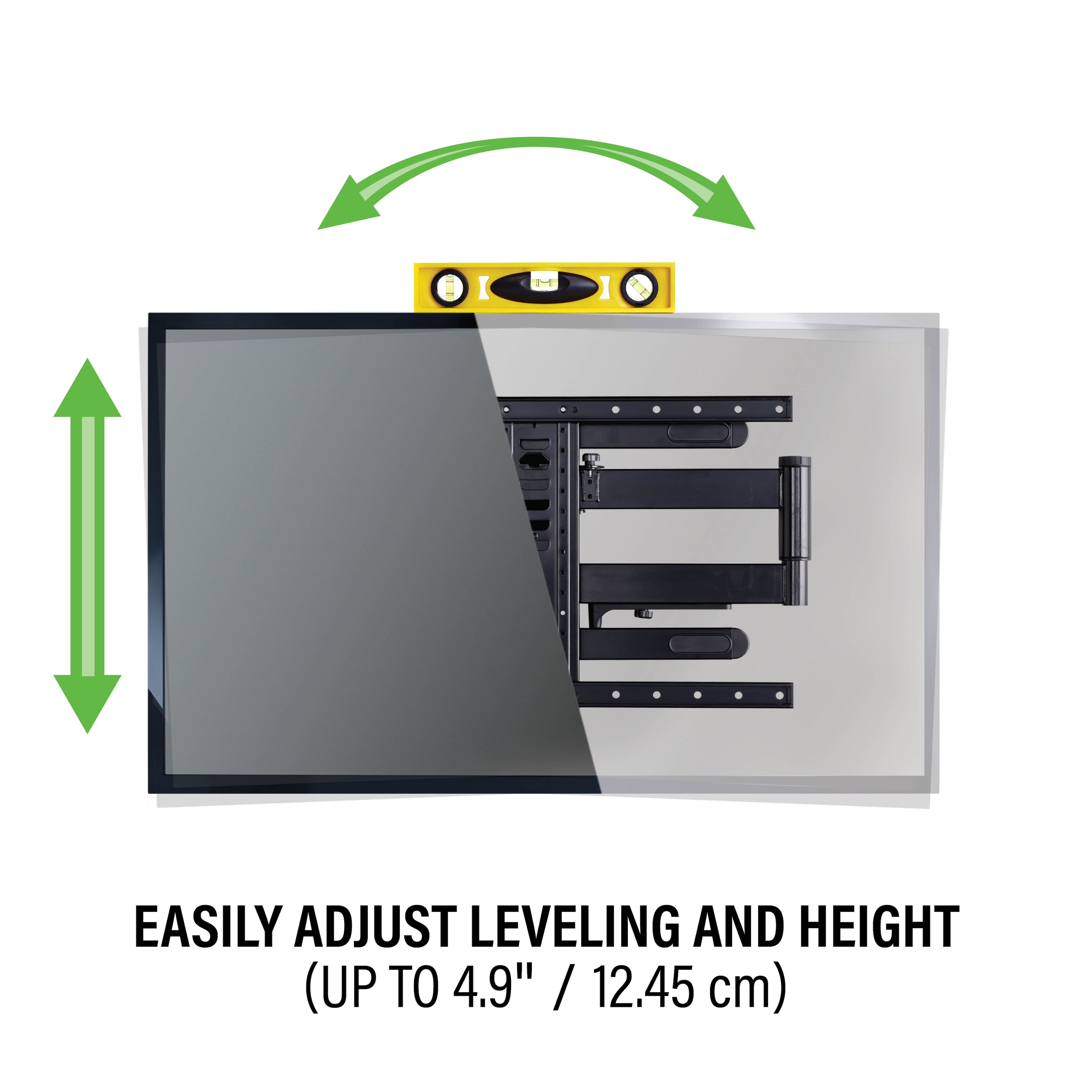 Easily Adjust Leveling and Height (Up to 4.9" / 12.45 cm)