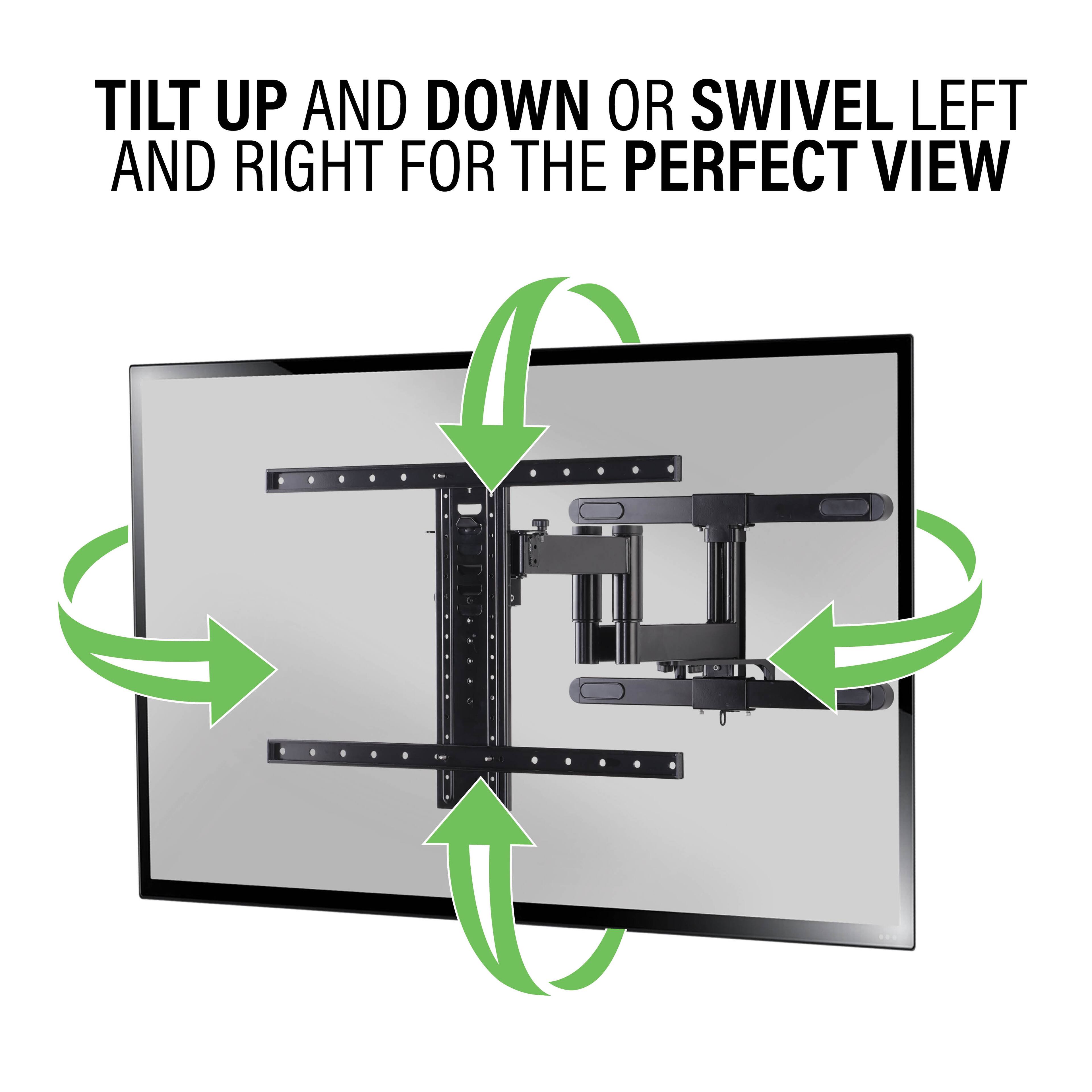 Tilt up and down or swivel left and right for the perfect view.