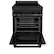 Alt View 1. ZLINE - 24" 2.8 cu. ft. Induction Range with a 4 Element Stove and Electric Oven in Black Stainless Steel.