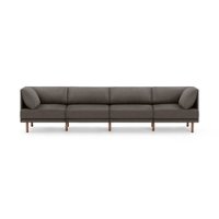 Burrow - Contemporary Range 4-Seat Sofa - Heather Charcoal - Front_Zoom