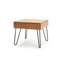 Burrow - Carta Hardwood Side Table - Oak - Front_Zoom