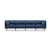 Burrow - Contemporary Range 4-Seat Sofa - Navy Blue - Front_Zoom