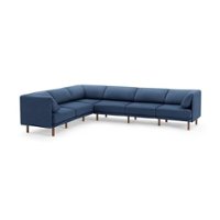 Burrow - Contemporary Range 6-Seat Sectional - Navy Blue - Front_Zoom