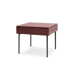 Burrow - Carta Hardwood Side Table - Walnut - Front_Zoom
