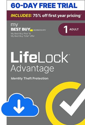 LifeLock - Advantage Identity Theft Protection Individual Plan for 60 Days, auto-renews at $59.99 for first year