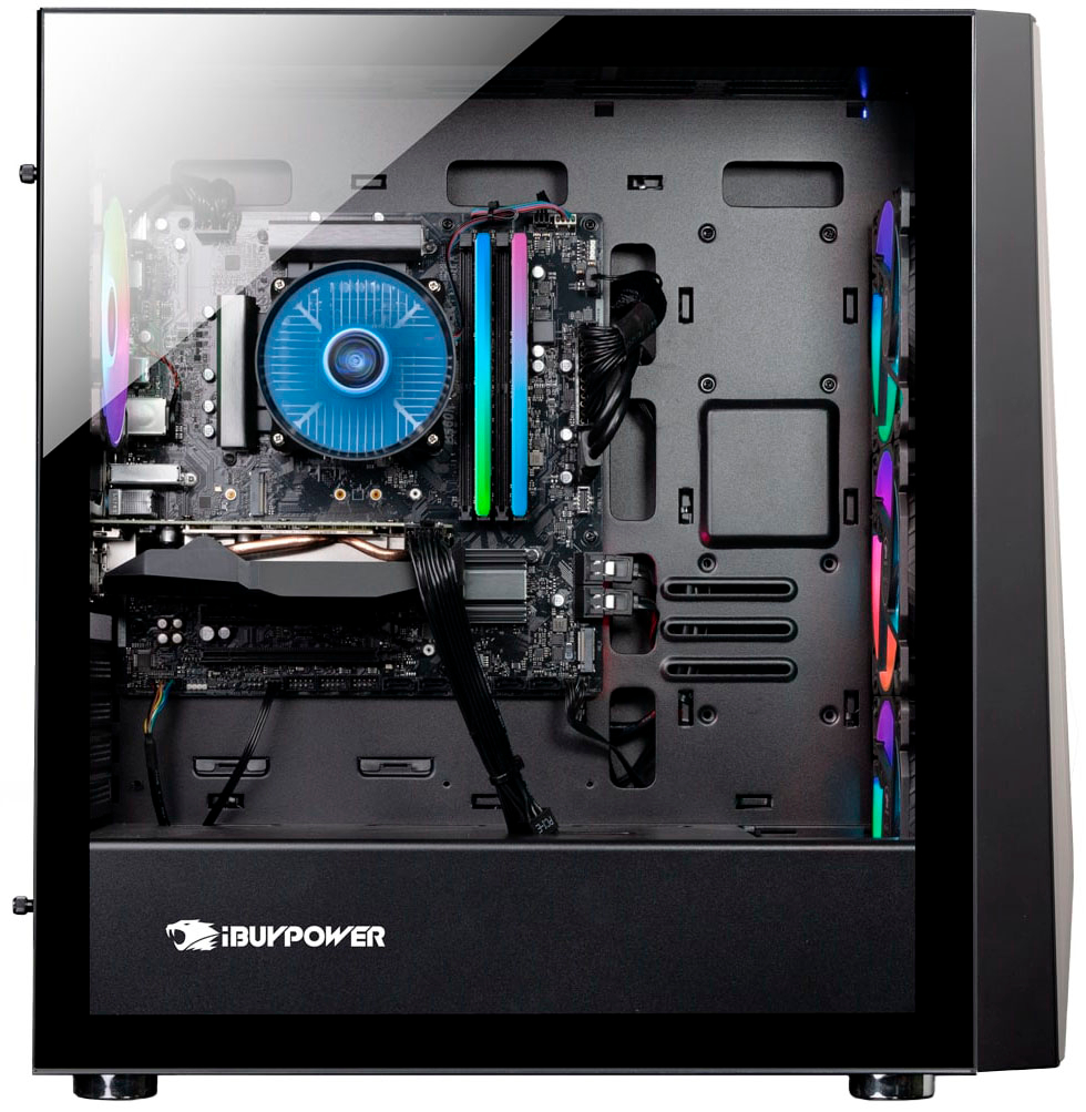 Back View: CyberPowerPC - Gamer Supreme Gaming Desktop - AMD Ryzen 7 7700X - 16GB Memory - NVIDIA GeForce RTX 4060 Ti 16GB - 2TB SSD - White