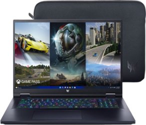 Acer - Predator Helios 18 Gaming Laptop - 18" 1920 x 1200 IPS 165Hz – Intel i7-13700HX – GeForce RTX 4060 - 16GB DDR5 – 1TB SSD - Abyssal Black - Front_Zoom