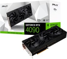 PNY - GeForce RTX 4090 24GB GDDR6X PCI Express 4.0 Graphics Card with Triple Fan and DLSS 3 - Black - Front_Zoom