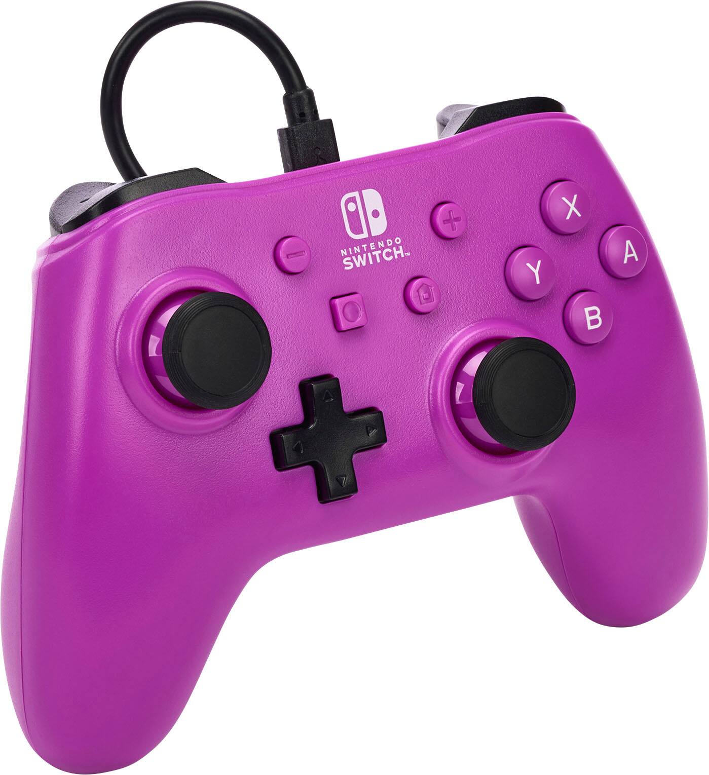 Zoom in on Angle Zoom. PowerA - Wired Controller for Nintendo Switch - Grape Purple.