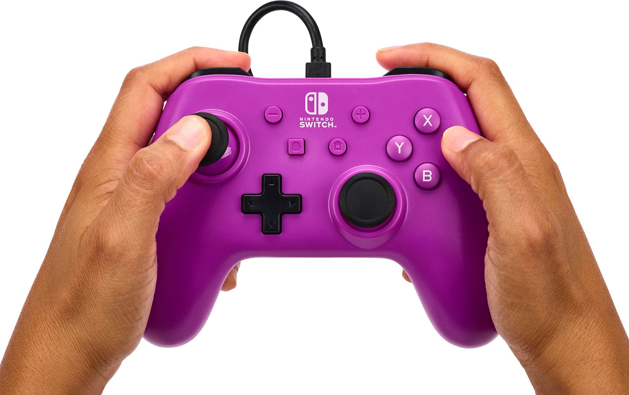 Alt View 17. PowerA - Wired Controller for Nintendo Switch - Grape Purple.