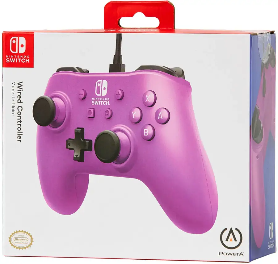 Alt View 18. PowerA - Wired Controller for Nintendo Switch - Grape Purple.