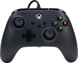 PowerA - Wired Controller for Xbox Series X|S - Black - Front_Zoom