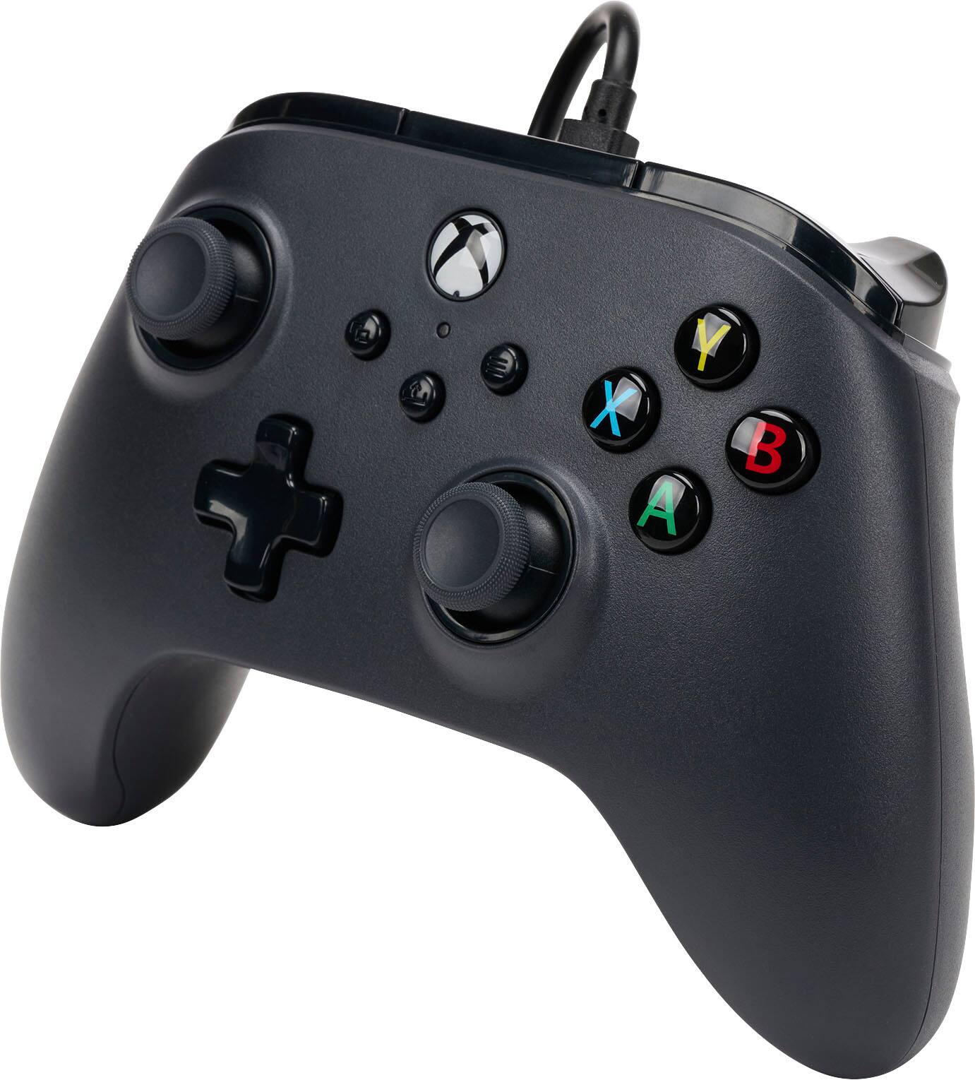 Left. PowerA - Wired Controller for Xbox Series X|S - Black.