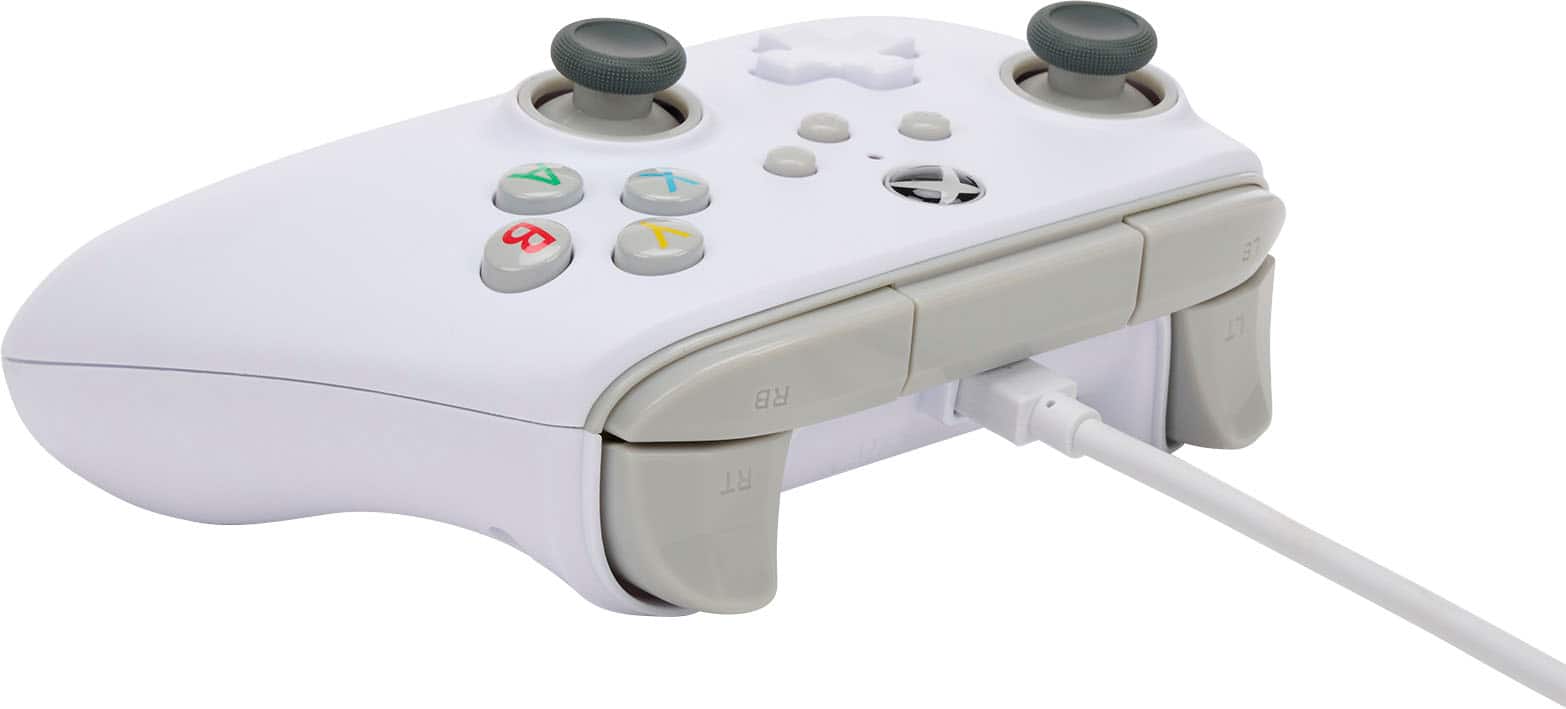 Alt View 14. PowerA - Wired Controller for Xbox Series X|S - White.