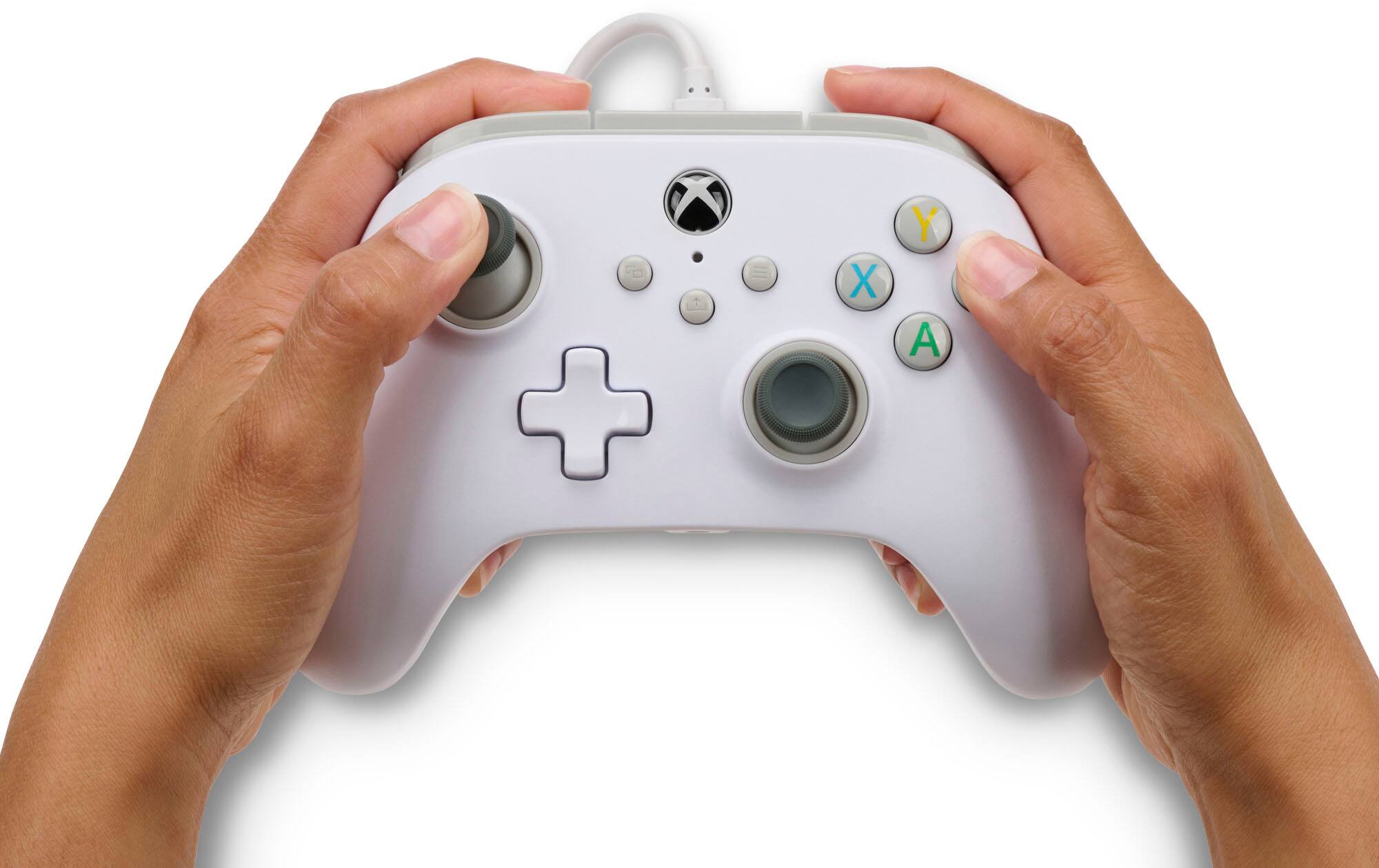 Alt View 17. PowerA - Wired Controller for Xbox Series X|S - White.
