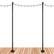 Front. Excello Global Products - Premium String Light Poles - 2 Pack - Extends to 10 Feet – Deck Mount (Wood/Concrete) - Black.