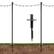 Front. Excello Global Products - Premium String Light Poles - 2 Pack - Extends to 10 Feet – Yard Mount (Grass/Dirt).