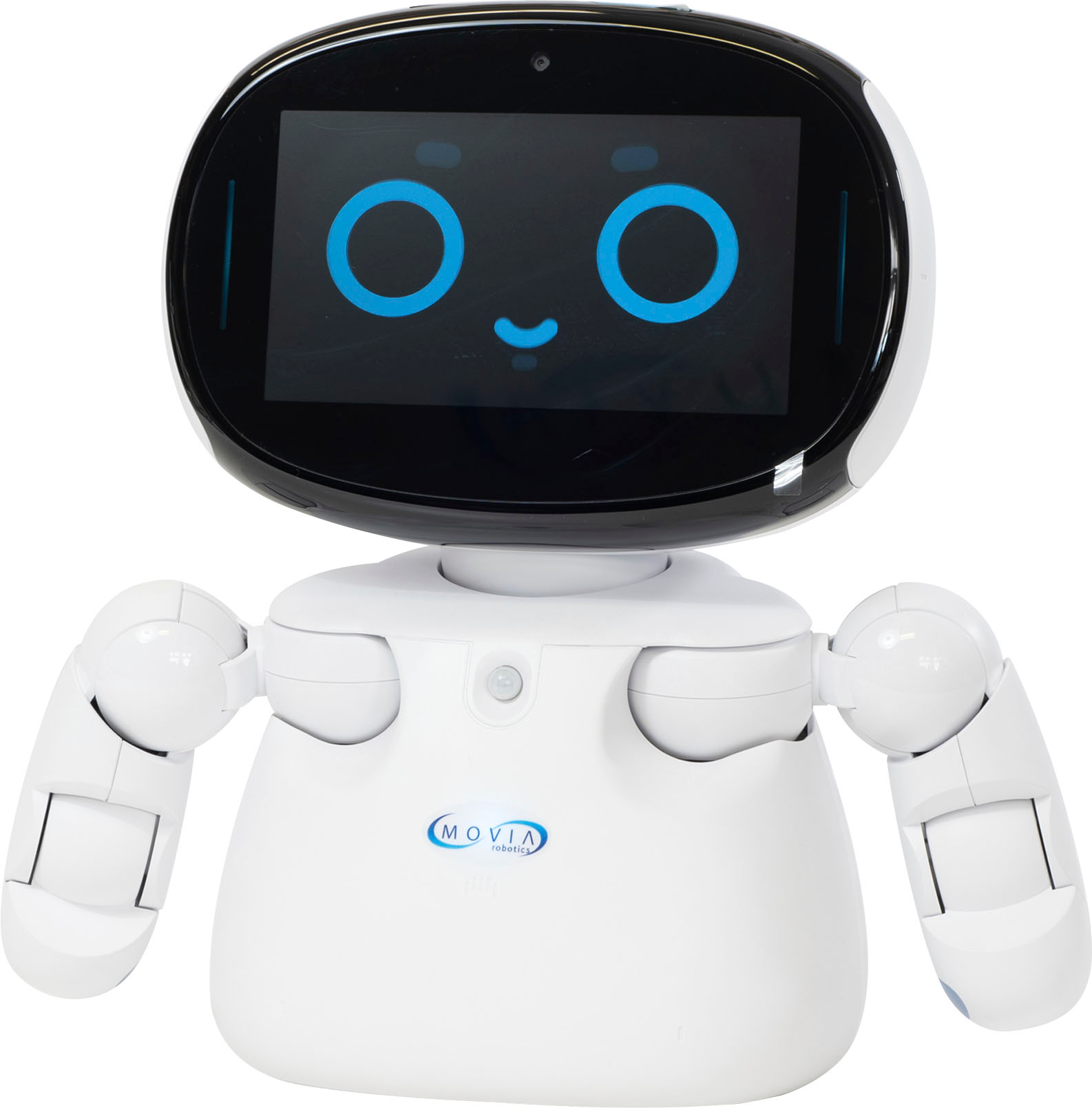 Angle View: Movia - HomePal Robot-Assisted Learning Instruction for the Home - White