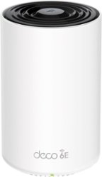 TP-Link - Deco XE75 Pro AXE5400 Tri-Band Mesh Wi-Fi 6E System (1-Pack) - White - Front_Zoom